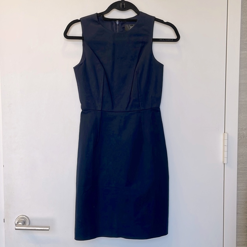 NWT J Crew Navy Dress Petite 0